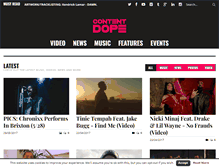 Tablet Screenshot of contentdope.com